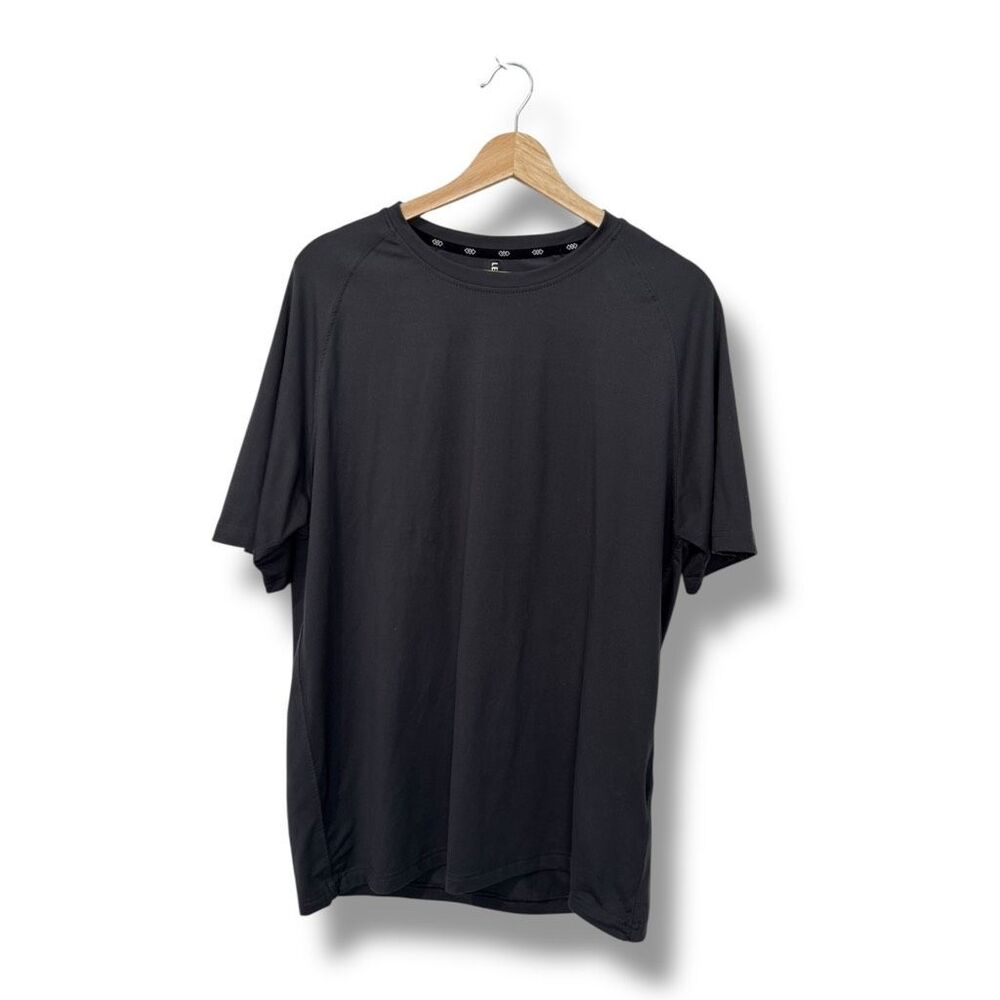 LEG3ND Inspire Men's Athletic T-Shirt Black Short Sleeve Moisture Size Large